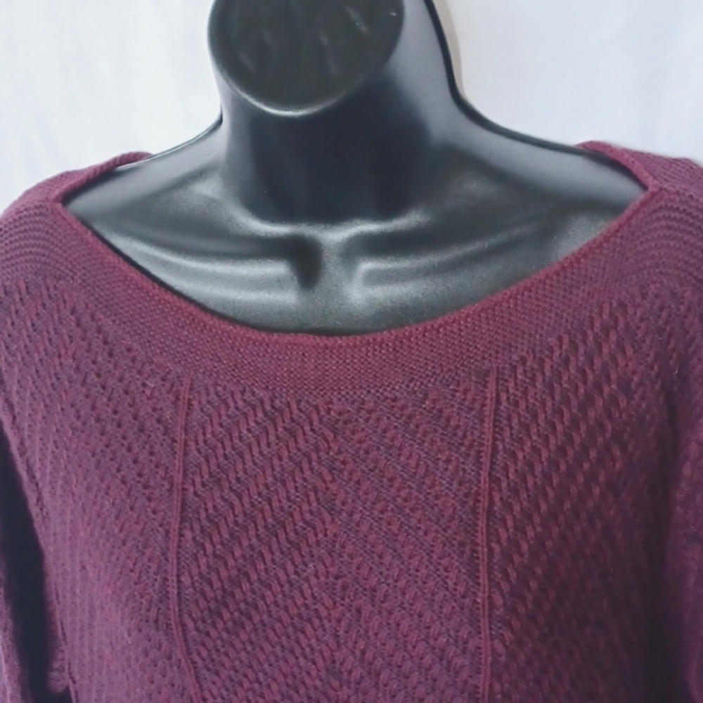 eight eight eight cotton dark red/burgundy sweater - Picture 2 of 7
